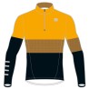 верх комбинезона Sportful Squadra 2 Race Jersey чёрный с жёлтым